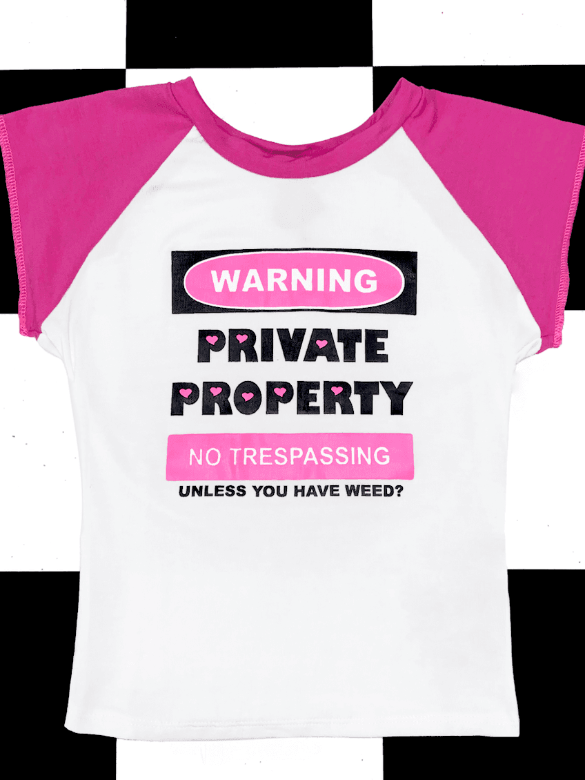 NO TRESPASSING BABY TEE