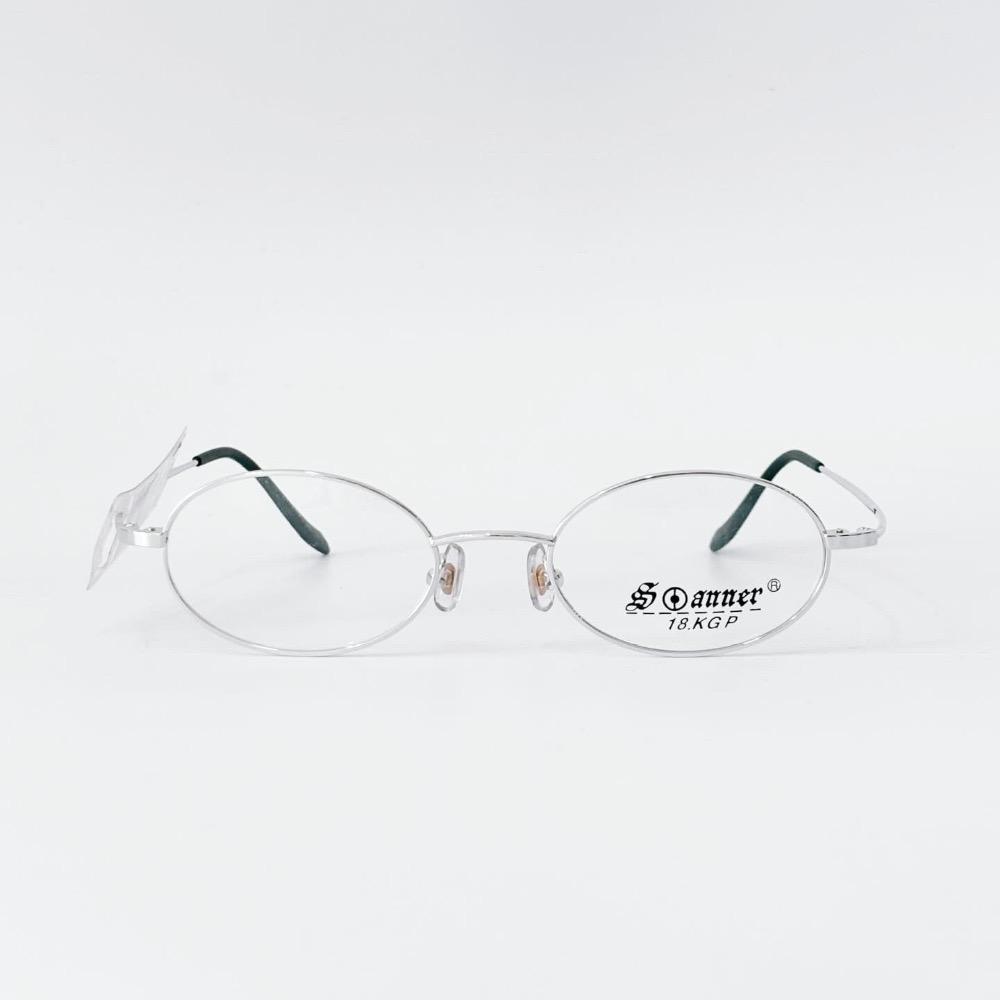 SCANNER silver oval glasses