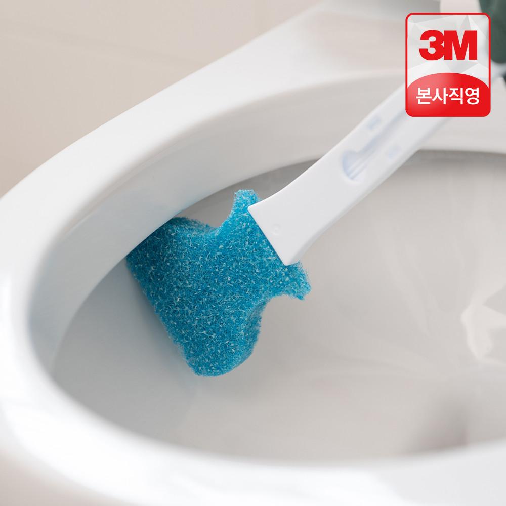 3M 변기청소 크린스틱 리필 30개(핸들X) 화장실욕실청소도구 일회용 청소솔 스카치브라이트