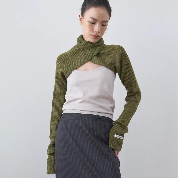 SWEAT MUFFLER_KHAKI