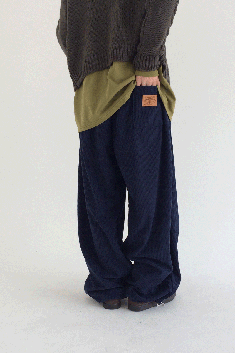 (기획)브로덴 더블 핀턱 코듀로이 팬츠