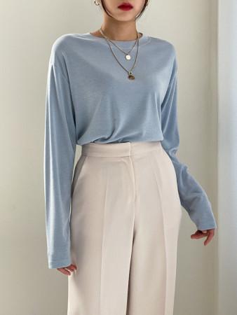 이런 상품 어때요? 말랑 라운드넥 부드러운 긴팔 티셔츠 8color