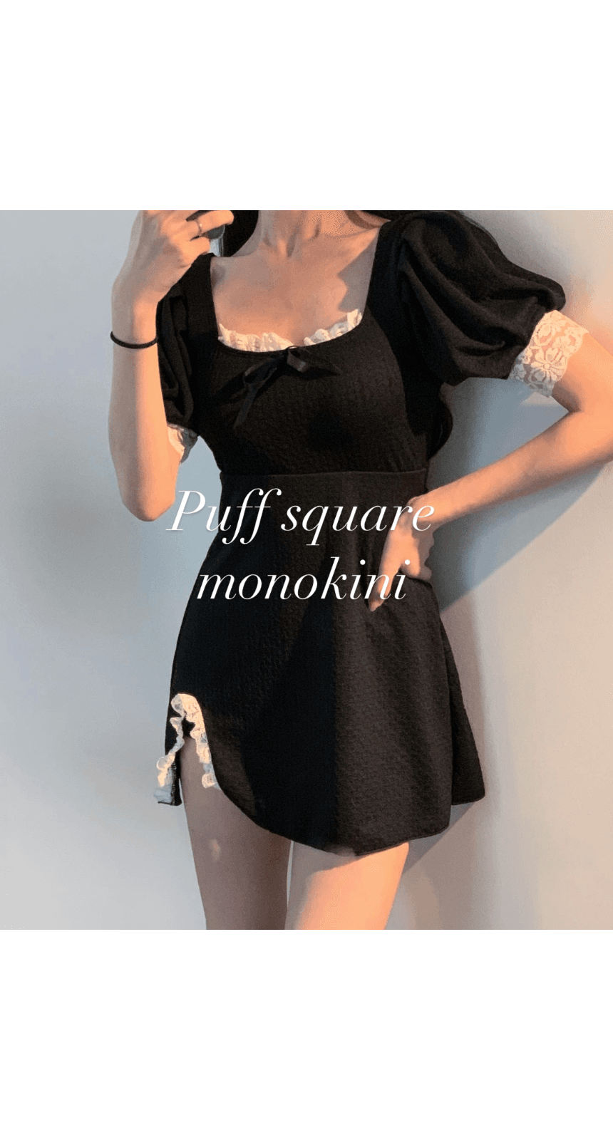 Puff square monokini