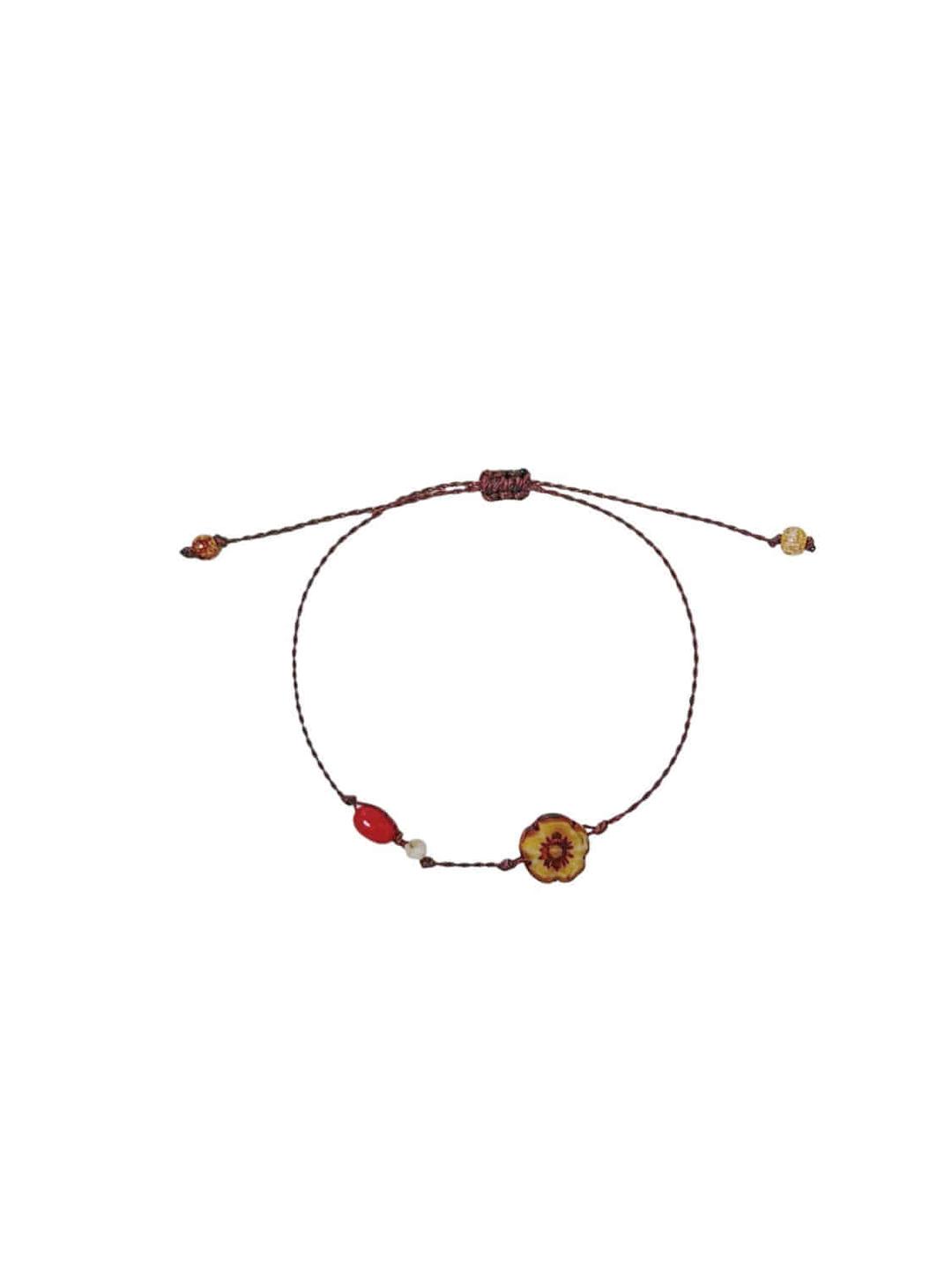 대추 꽃 매듭 실팔찌