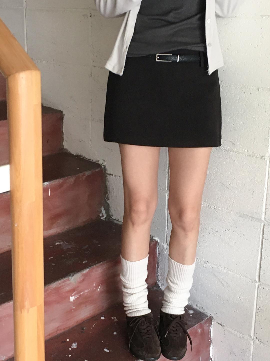 유리에 메이니 로우 치마바지 - 4color (로우라이즈/미니스커트/코튼/핀터무드/데이트룩)