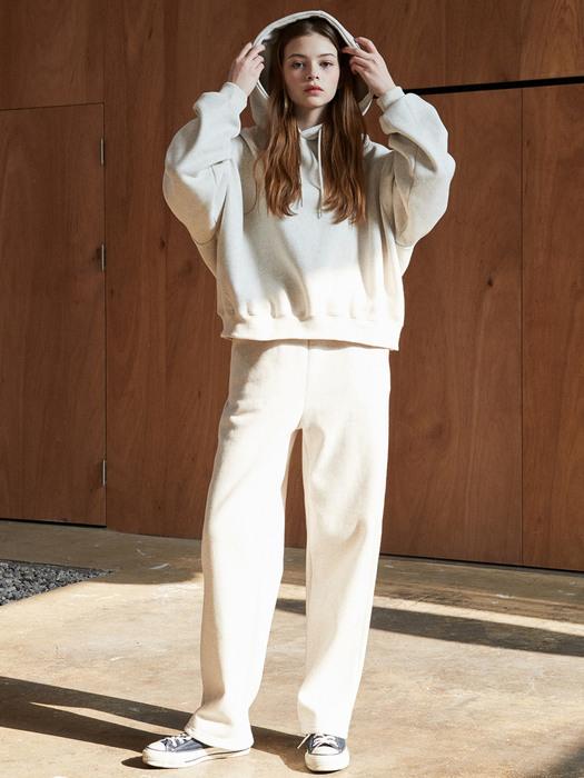 iuw839 [SET] 양기모후드+양기모팬츠 (ivory)