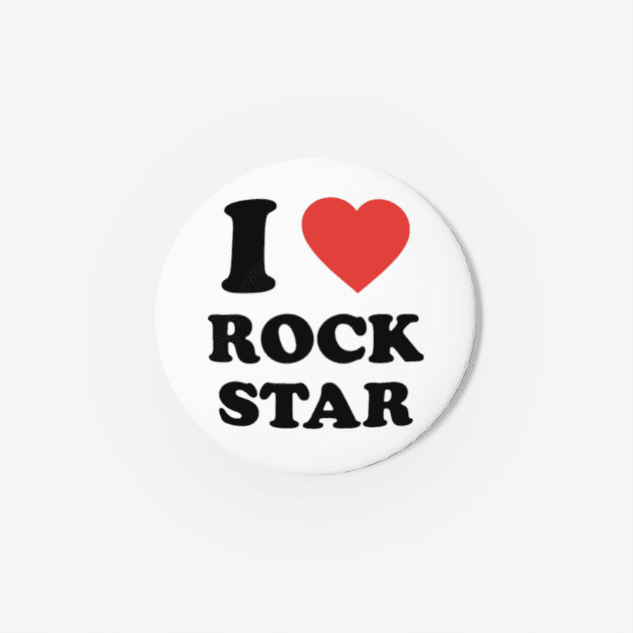 사랑이전부인거야 I LOVE ROCK STAR - 핀버튼 ㅣ 마플샵