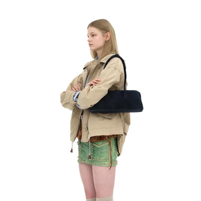 BOAT WIDE [SUEDE NAVY]