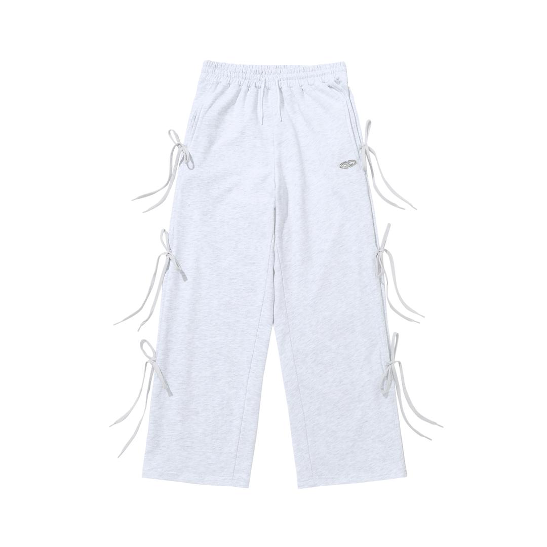 SYMBOL KNOT WIDE SWEATPANTS_GY
