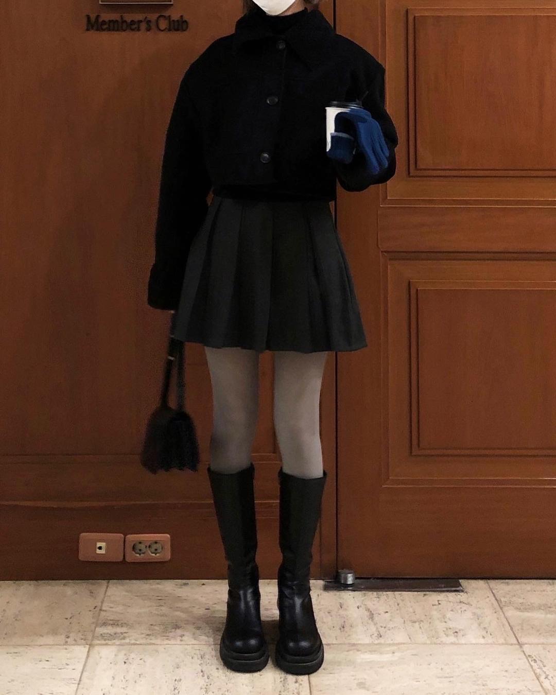 Herring pleats skirt