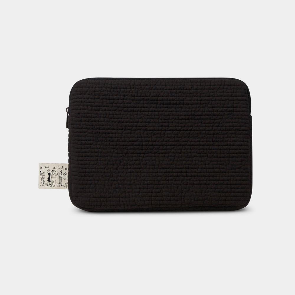 QUILTED 노트북파우치 13인치~ 네츄럴블랙