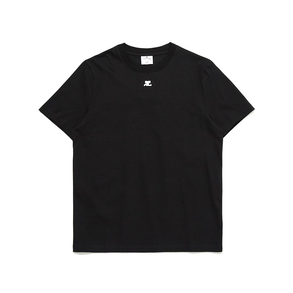 22SS 꾸레쥬 로고 티셔츠 - 블랙 (122JTS024JS0003 9999)
