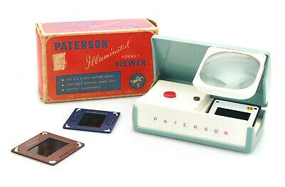 Paterson 발광 포켓 슬라이드 뷰어-조개 쉘 디자인-오리지널 박스 포함