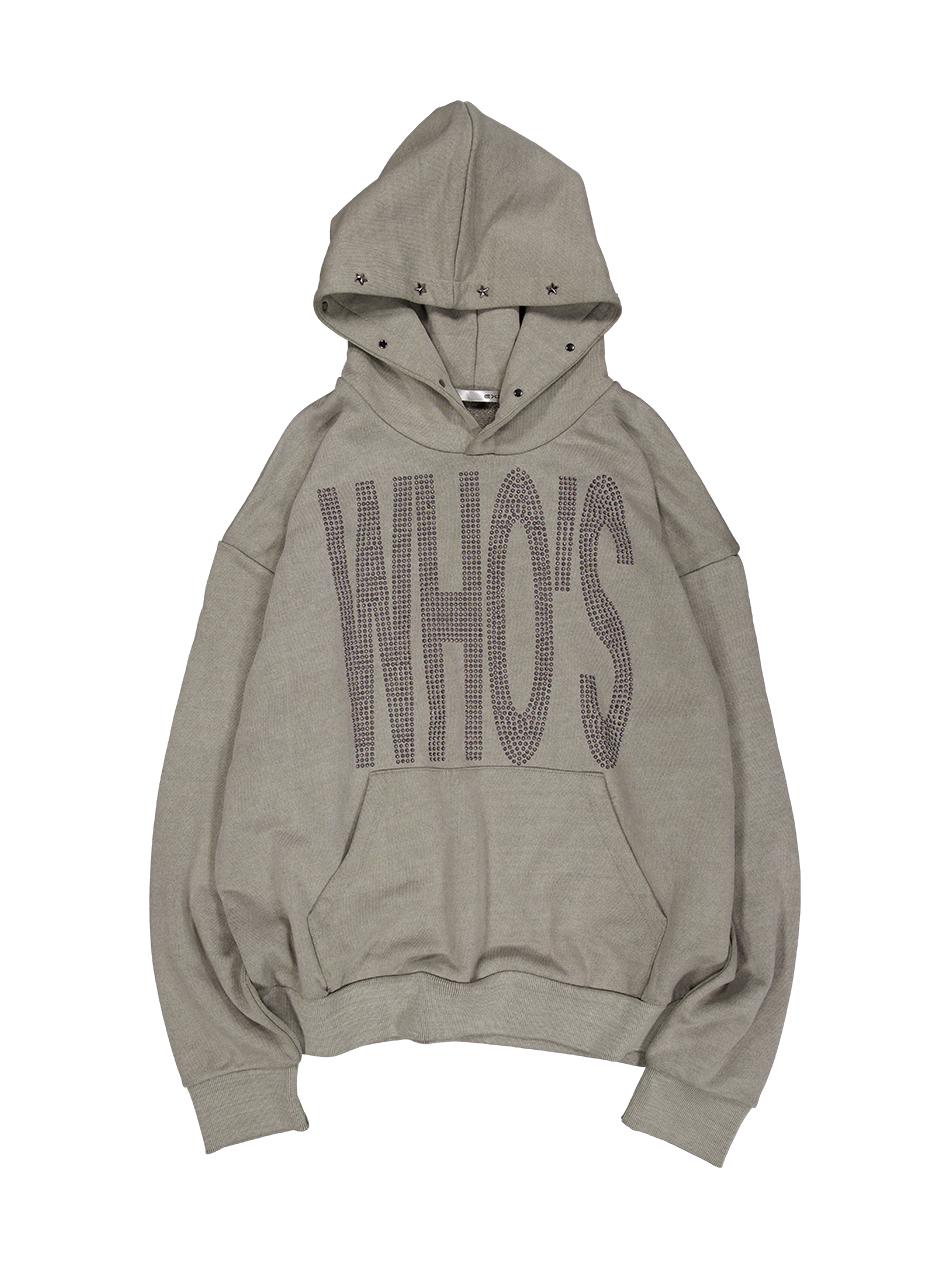 WHO'S STAR HOODIE / LIGHT KHAKI