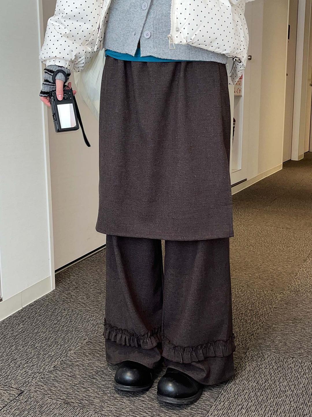 김아홉 딥컬러 미디 SK 팬츠