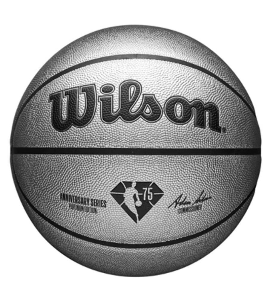 NBA 윌슨 농구공 75주년 기념 한정판 시리즈플래티넘  다이아몬드 7호