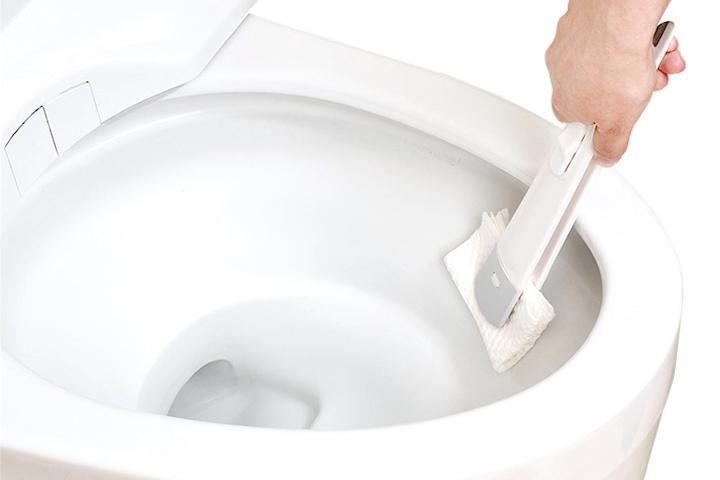 변기청소 물티슈 청소포 집게스틱 [B00160]