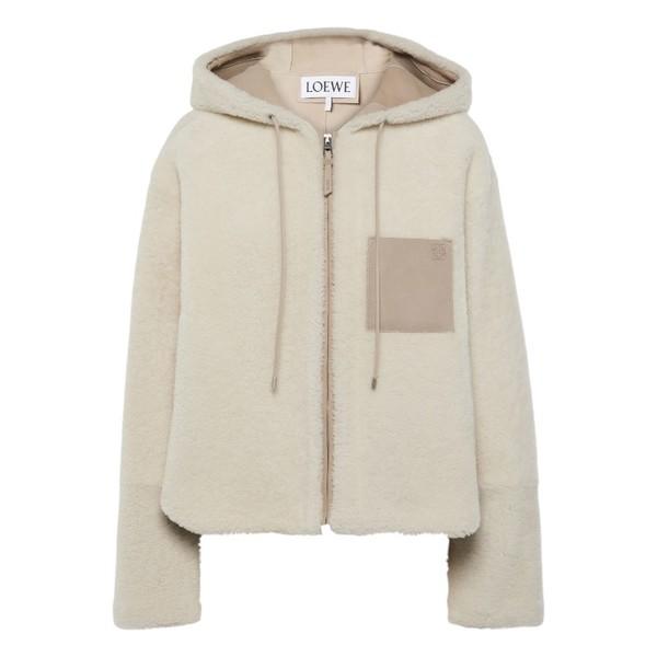 LOEW* Hooded shearling jacket