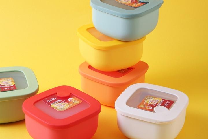 아르딘 시에로 컬러 밀폐용기 정사각 600ml 6color