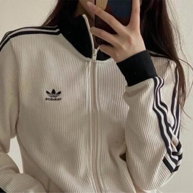 아디다스 아디컬러 클래식 와플 져지 베켄바우어 트랙 자켓 원더 블랙 화이트