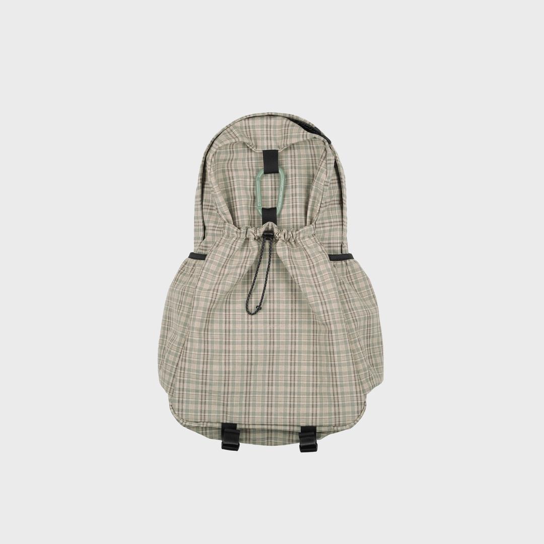 mmo backpack cotton check 3layer / pistachio
