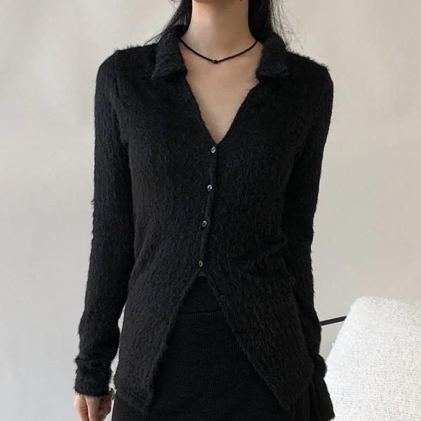 Bohemian angora cardigan