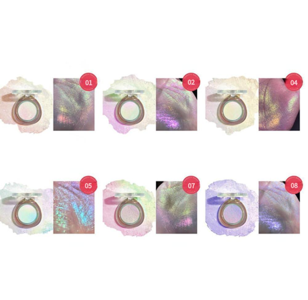 로맨틱 뷰티 오로라 무지개 듀오크롬 멀티크롬 섀도우 하이라이터