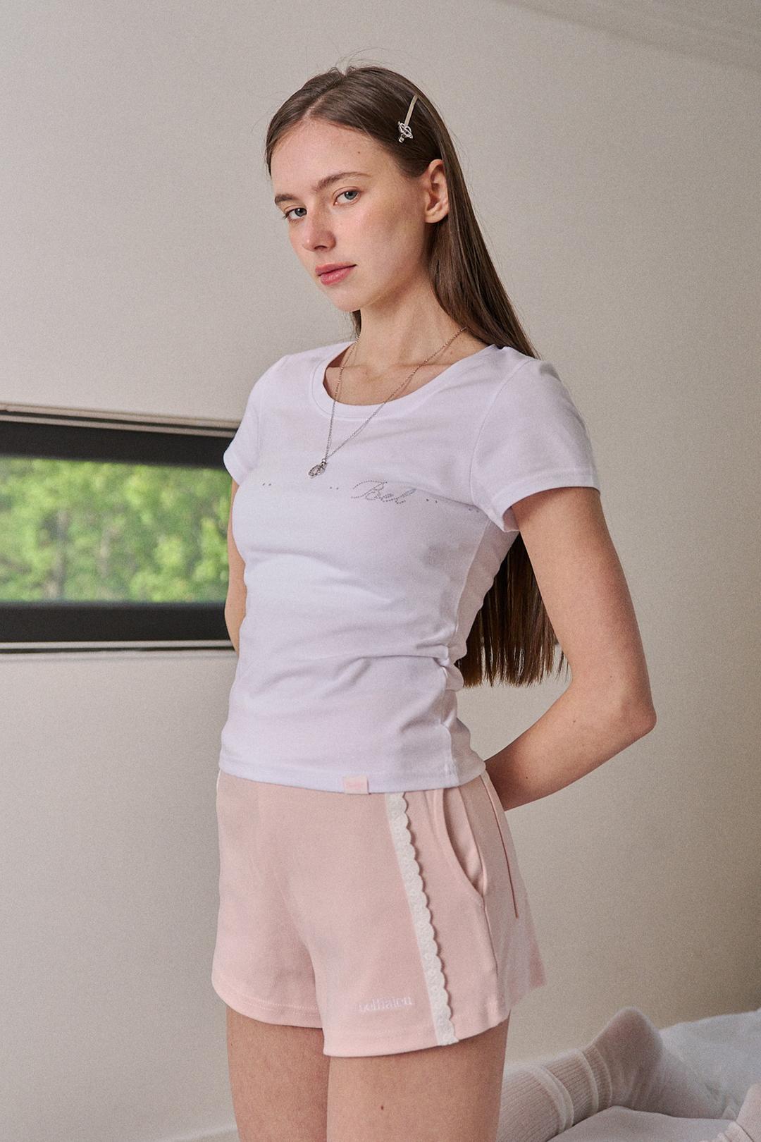 Cotton lace short