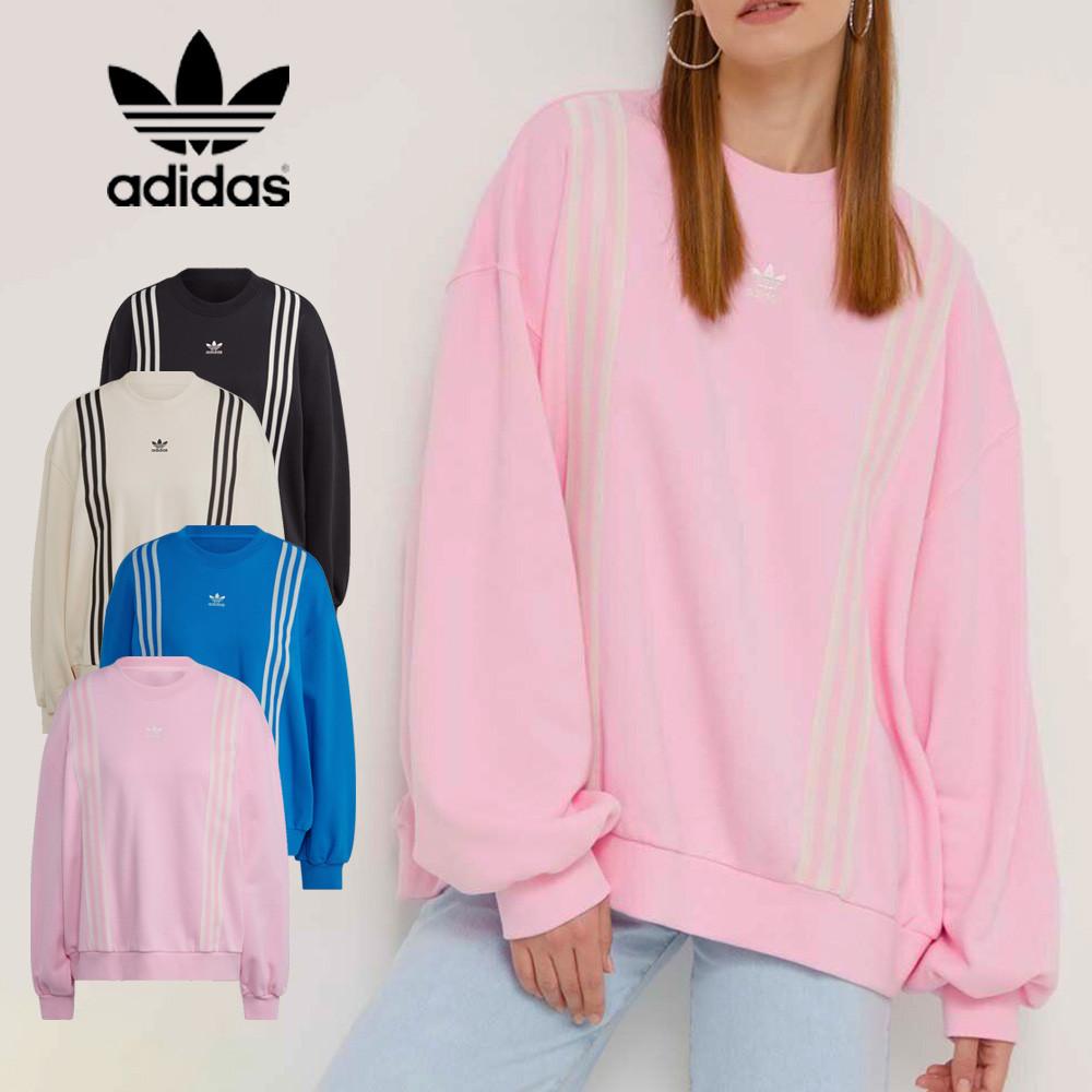 아디다스 아디컬러 70 s 3 ST 스트라이프 맨투맨 티셔츠 4컬러