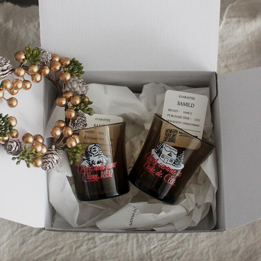 (크리스마스 선물세트) 마이 리틀 크리스마스 글라스 X 2