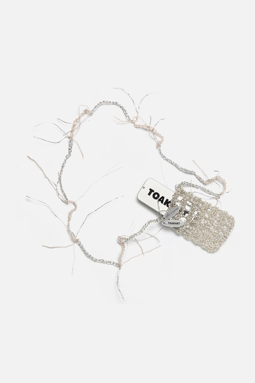 [TOAKNET X MISU A BARBE] TINY NET BAG SILVER