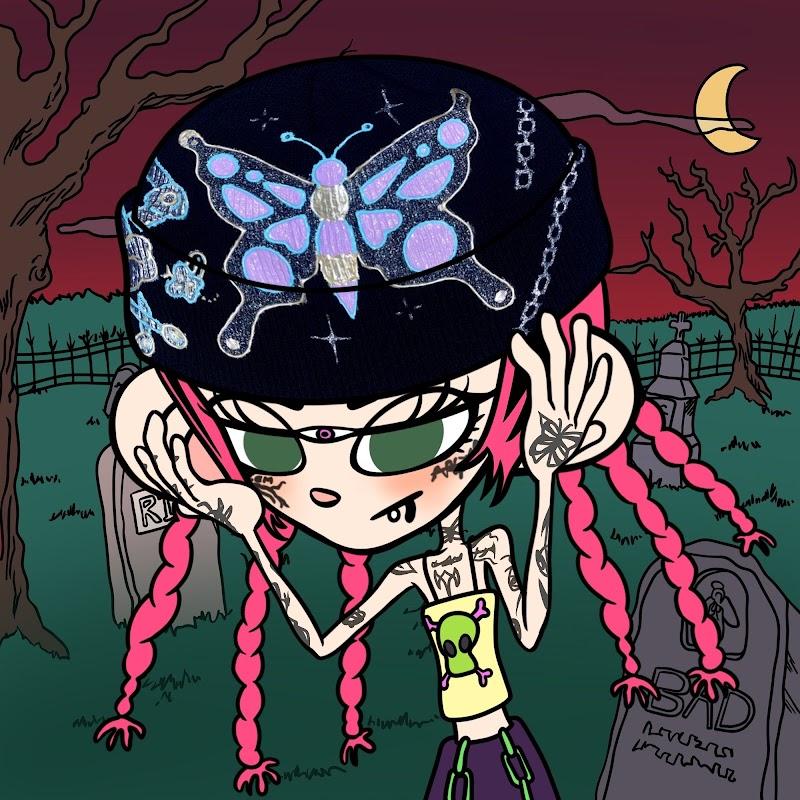 BADKID X HI HO APPAREL BEANIE BLUE