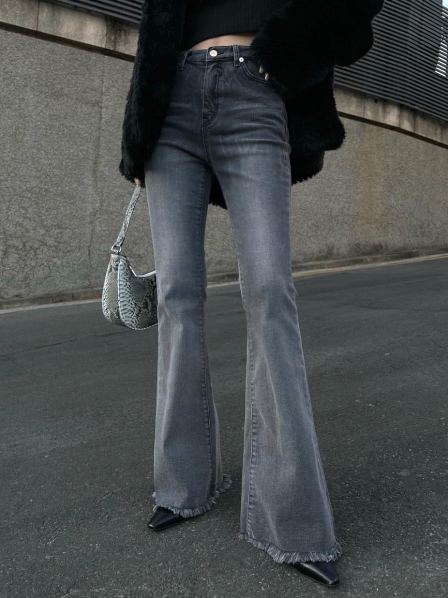 Tail Bootscut Denim Pants (dark grey)