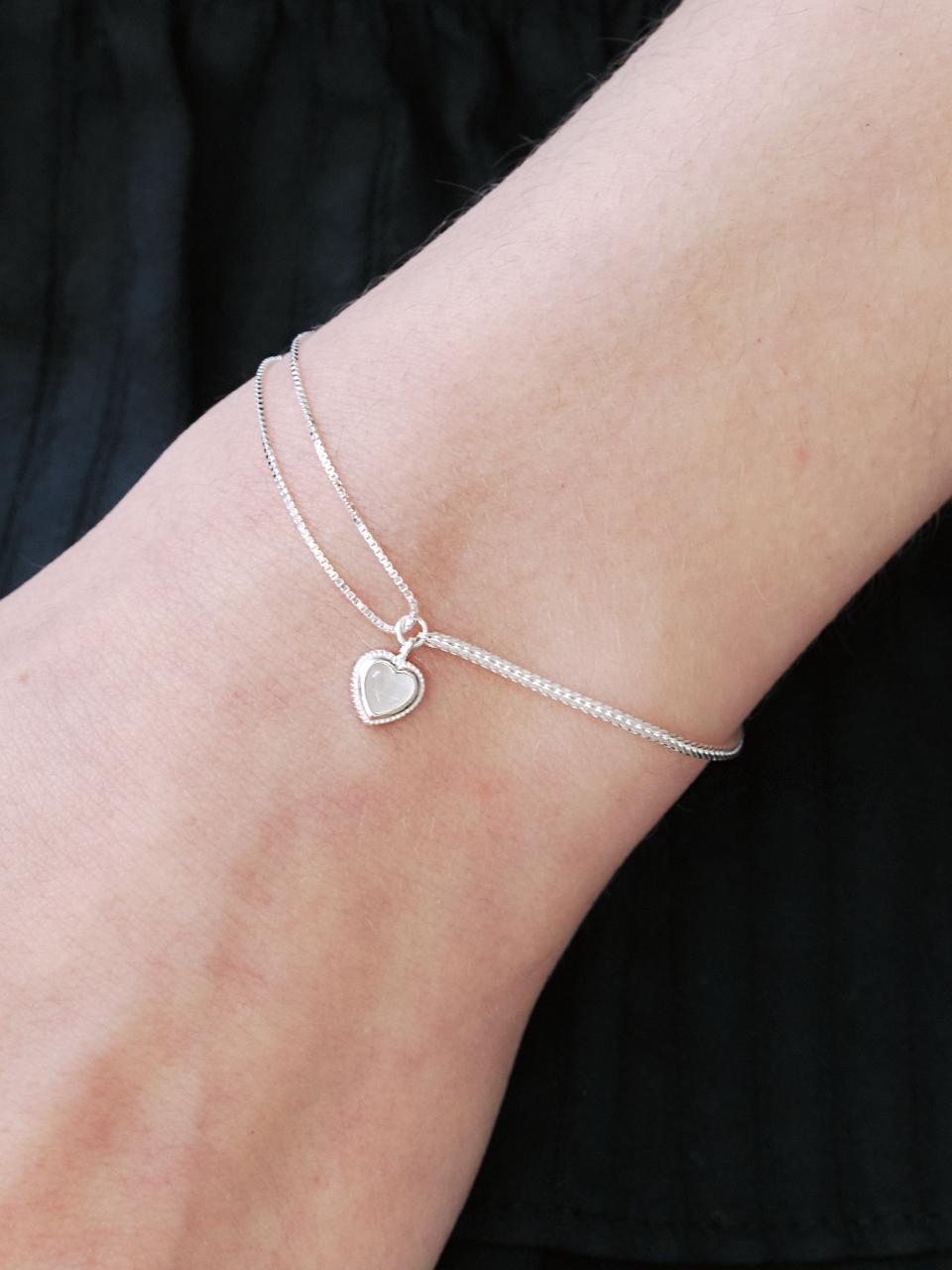 [조유리 착용] manon heart bracelet
