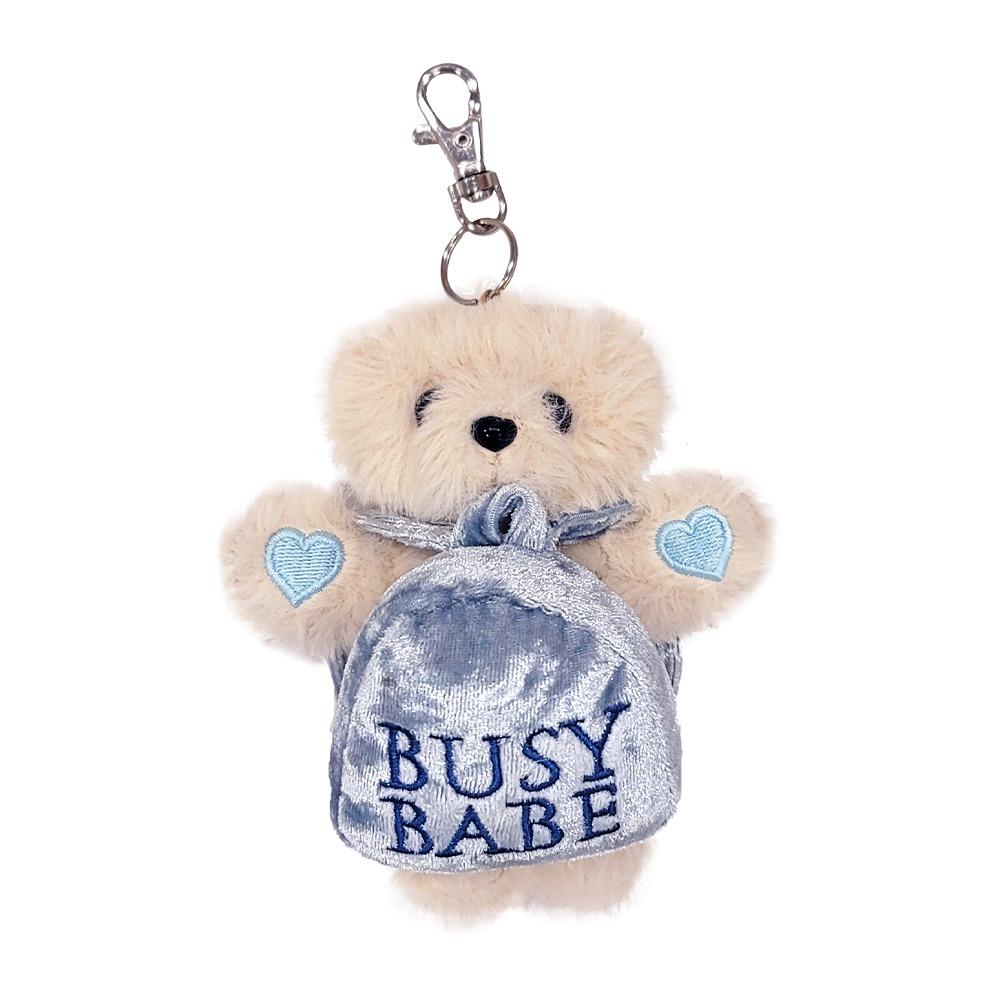 BUSY TEDDY BLUE KEYRING (4월 말 순차배송)