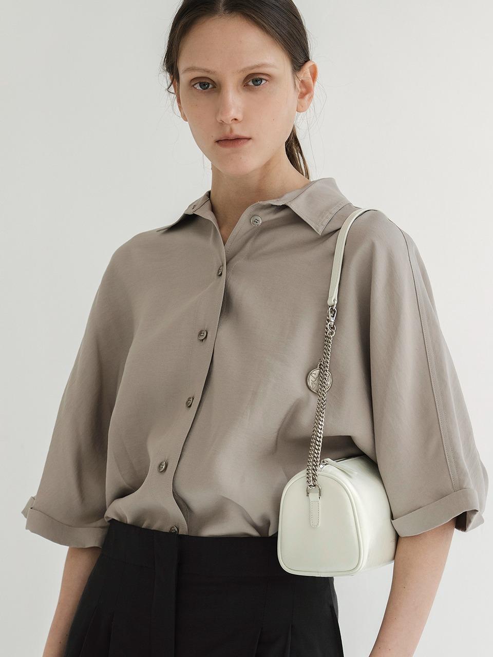 [앤오즈] 피디 체인 숄더 미니 레더백 크림아이보리