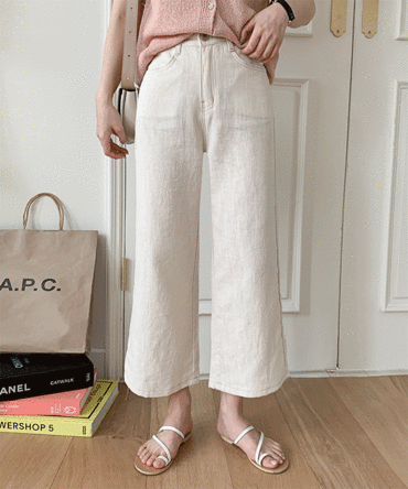 [기획추천]키작녀인생핏썸머린넨와이드팬츠 (3color)