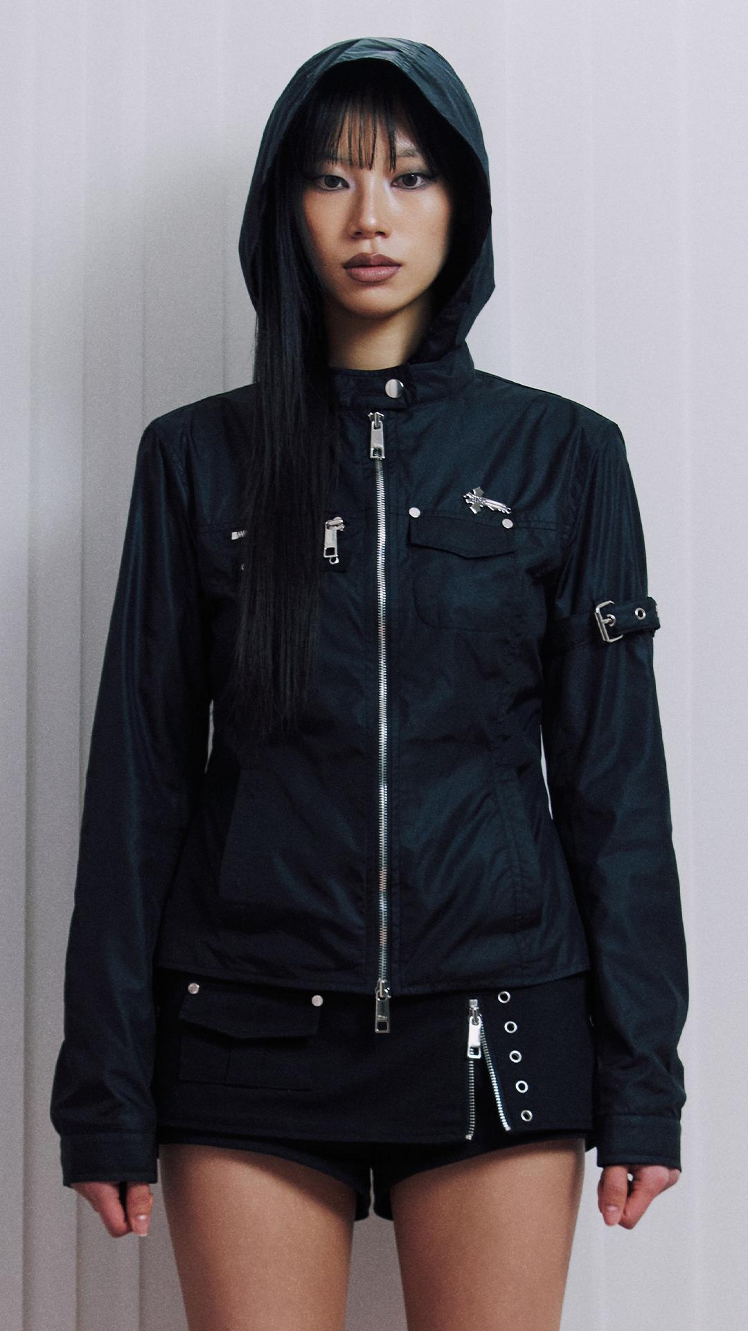 BlackBiker windbreaker jacket -S-