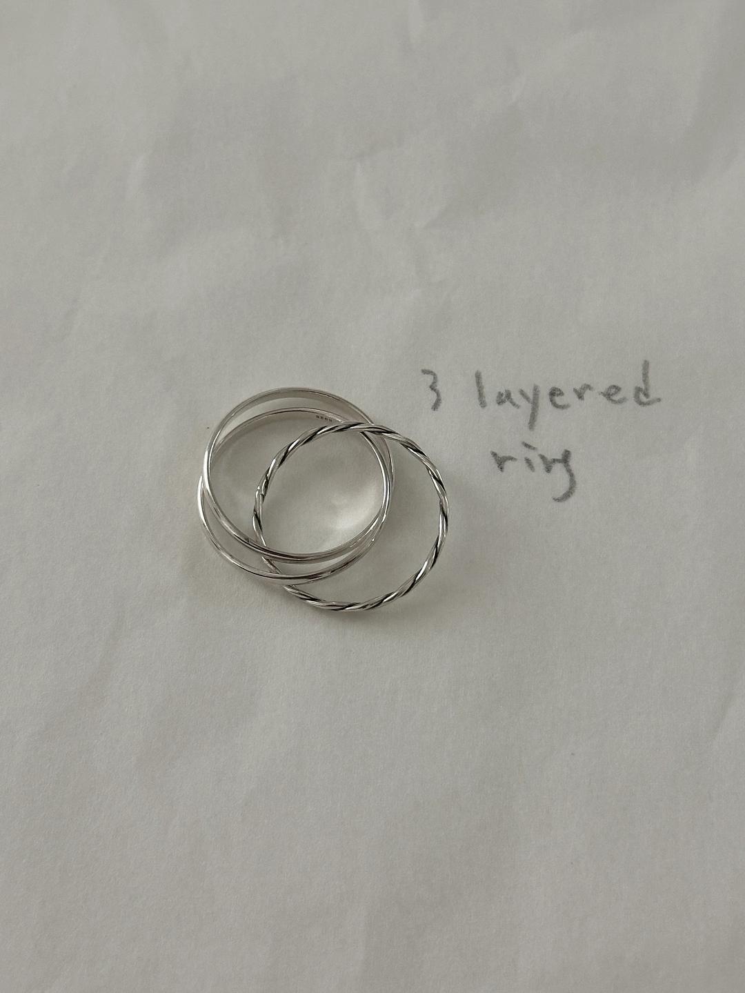 3 LAYERED RING