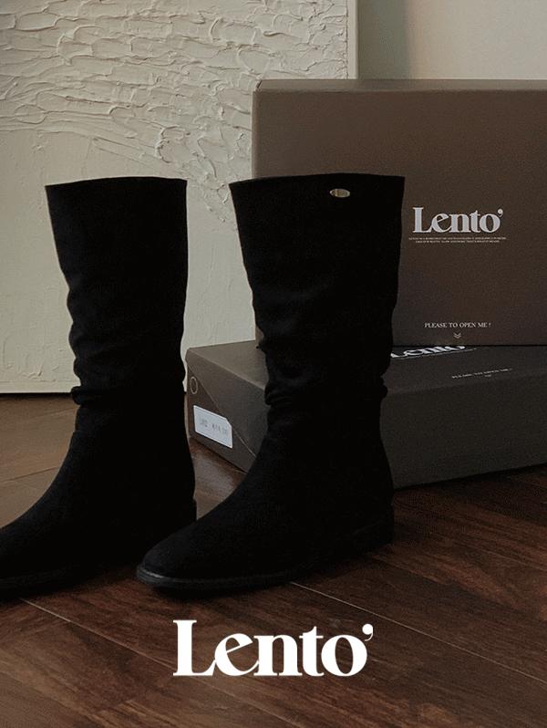 슬로우앤드 [무료배송/소장추천!] #LENTO. Nature Shape Boots (스웨이드부츠) - 3 color