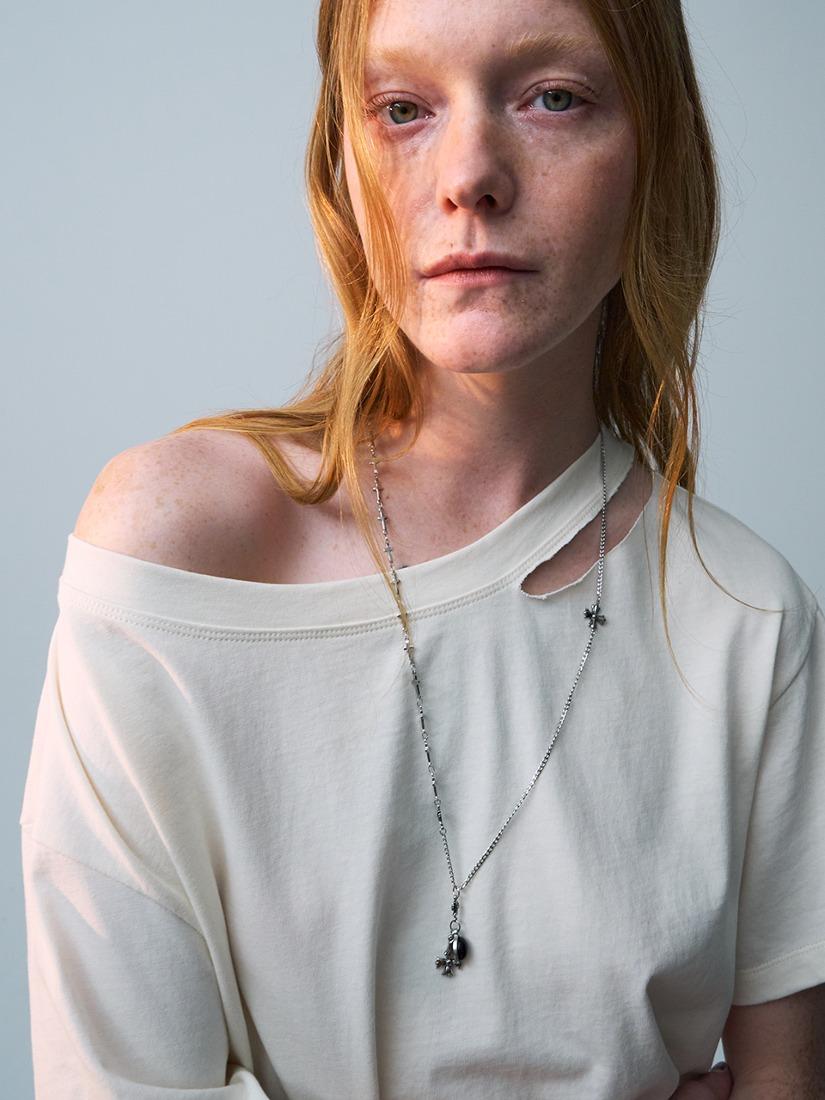 크로스 체인 목걸이