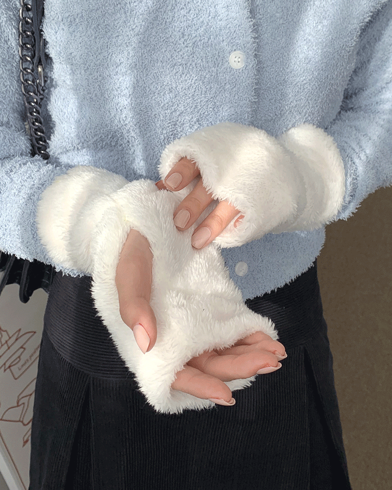 오피 털 퍼 핸드 워머