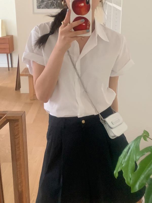 [🎁설날세일][💗5만장돌파/부분당일출고]썸머 여름 파스텔 카라 루즈핏 반팔 셔츠(7color) 여행룩/휴가룩/크림제외당일출고