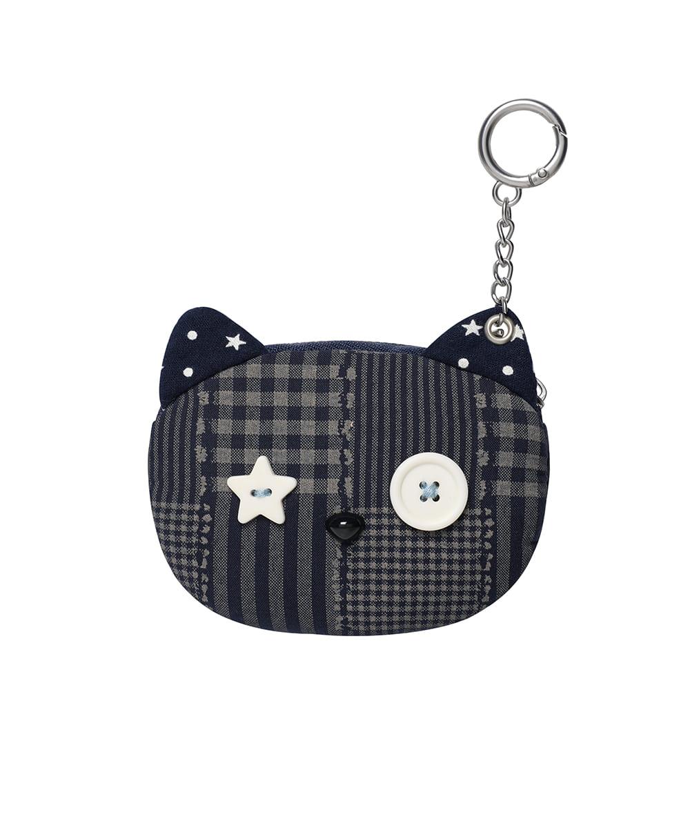 CAT CHECK POUCH KEYRING[NAVY]