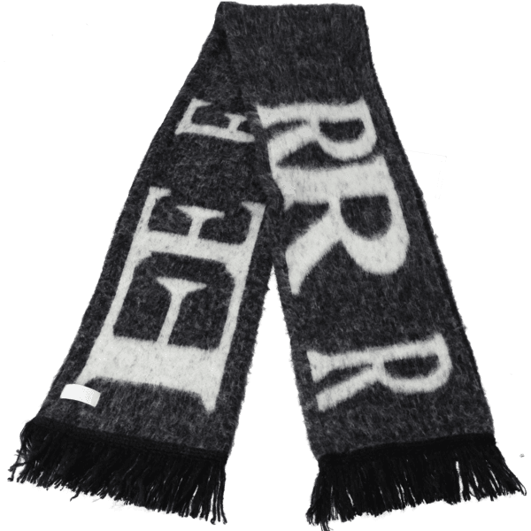 Big Logo Mohair Wool Muffler (Black)