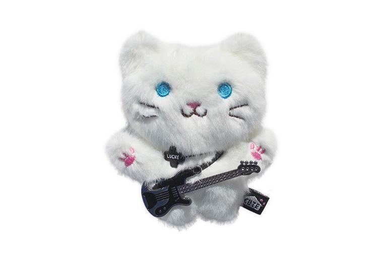 [큐트홈얼론] 락밴드 흰냥이 인형키링