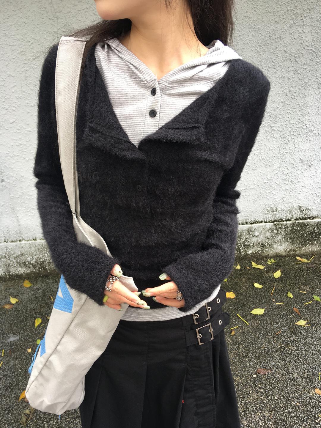 페더 레이어 후드티 3col