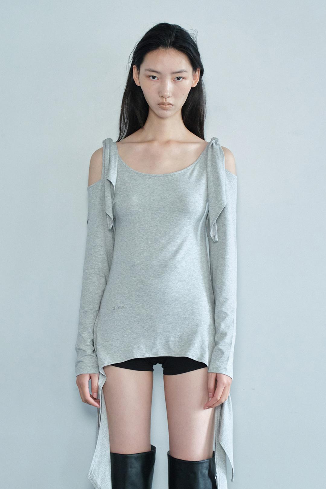 [EXCLUSIVE] 3WAY SLIT TOP / GRAY