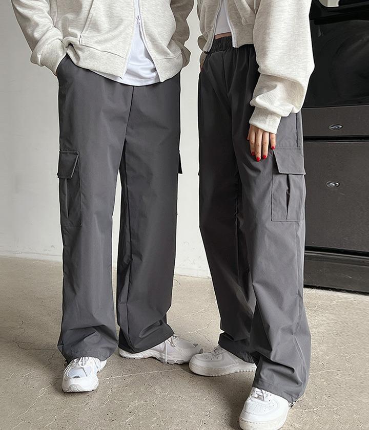 [1+1] 듀얼 카고 스트링 팬츠 (unisex/남녀공용/커플)