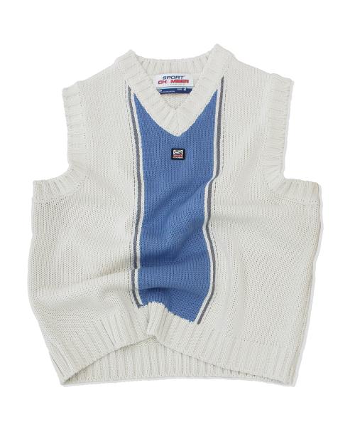 SC 서킷 니트 베스트(아이보리)